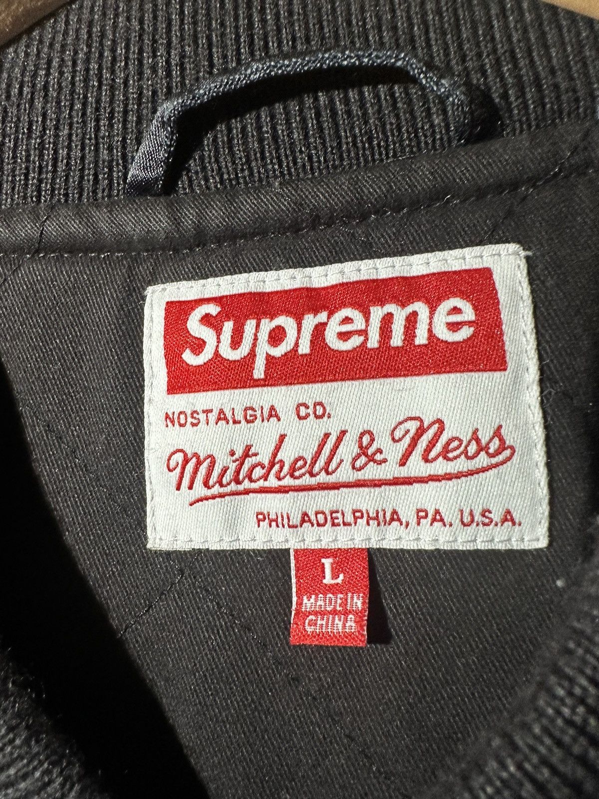 Supreme Supreme Mitchell & Ness Stadium Satin Varsity Jacket Size US L / EU 52-54 / 3 - 3 Thumbnail