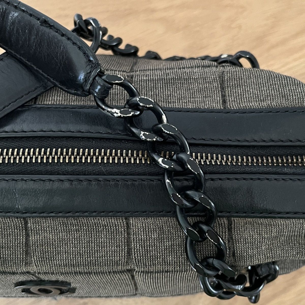 Chanel Chanel Jersey Chocolate Bar Bowler Bag Size ONE SIZE - 12 Thumbnail