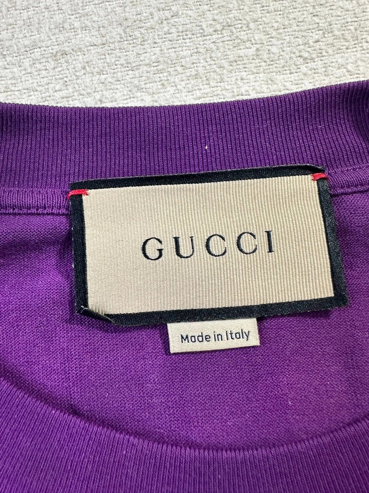 Gucci Gucci T-Shirt Football Logo 1921 Maison De L'Amour Purple Size US XXS / EU 40 - 12 Thumbnail