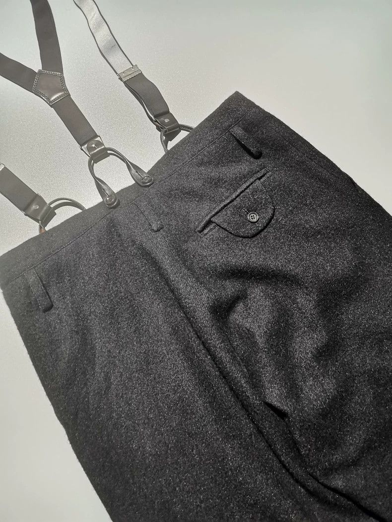 Y's Y's size 2 Wide-leg trousers with suspenders pants Size US 28 / EU 44 - 4 Thumbnail