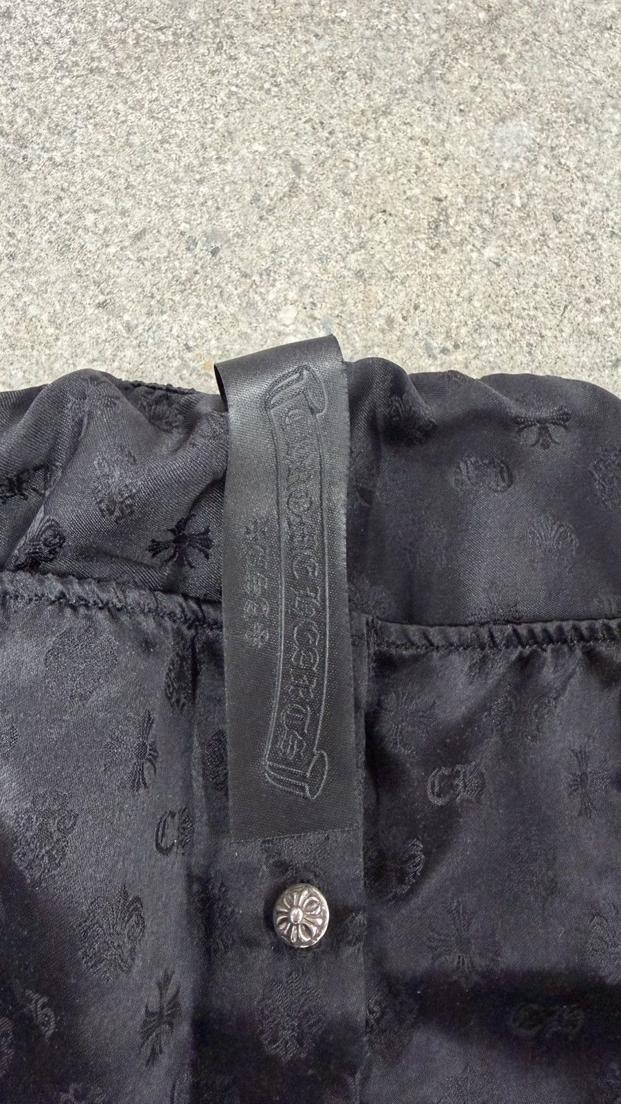 Chrome Hearts × Comme des Garcons Super Rare! Chrome Hearts Black Silk Shoulder Top Size S / US 4 / IT 40 - 4 Thumbnail