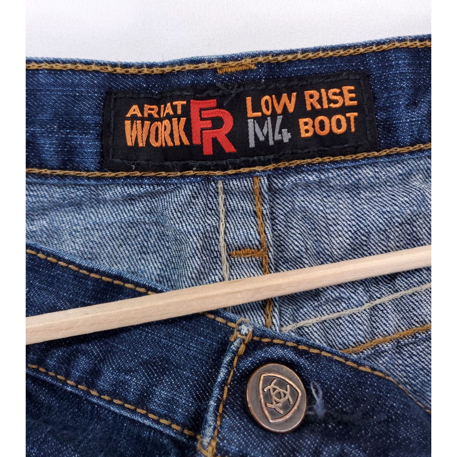 Ariat Ariat M4 Low Rise FR Jeans Work Mens 40 x 32 Inseam 30 Blue Bootcut Jeans Mens Size US 40 / EU 56 - 5 Thumbnail