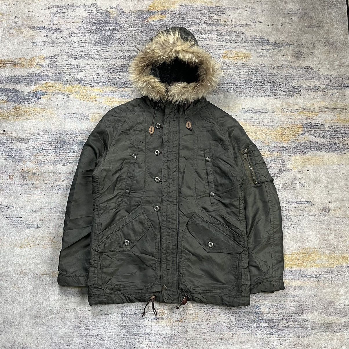 If Six Was Nine And A Raccoon fur bomber jacket Lgb if six was nine style Size US L / EU 52-54 / 3 - 1 Thumbnail