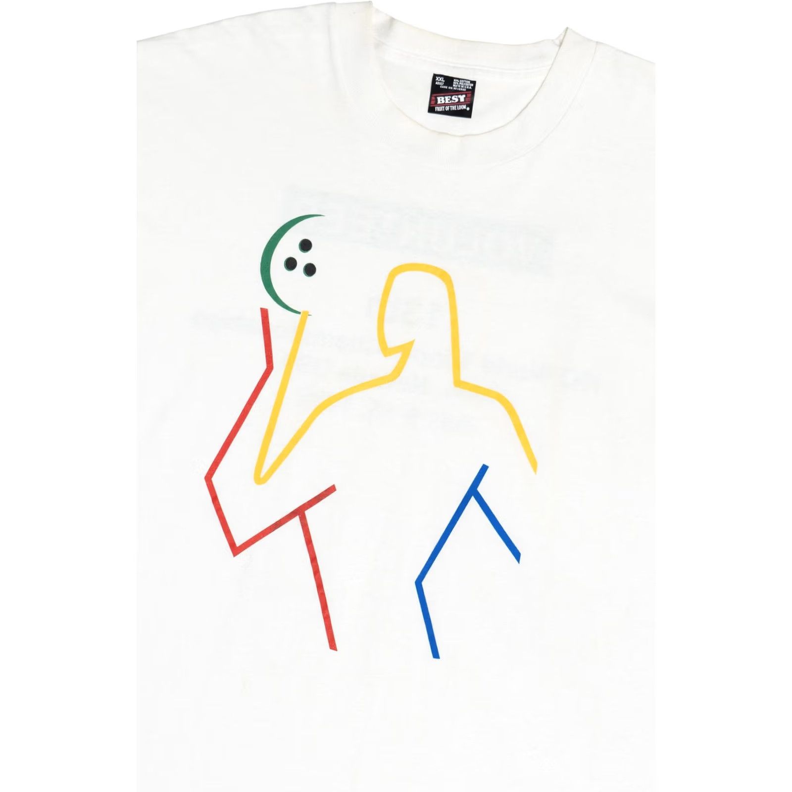 Fruit Of The Loom VINTAGE World Tenpin Bowling Championships Sports T-Shirt Nike? Size US XXL / EU 58 / 5 - 3 Thumbnail