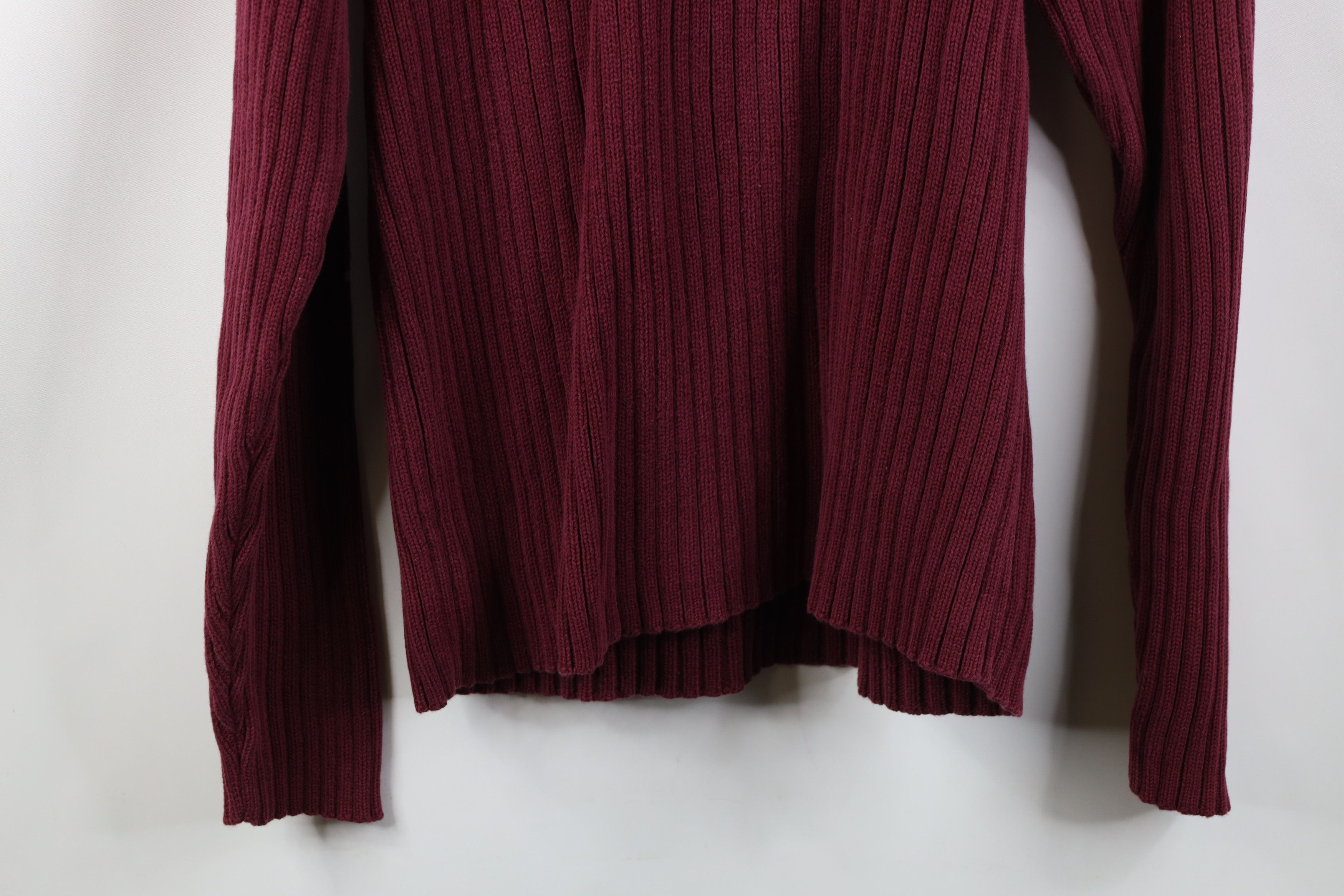 Vintage Vintage 90s Streetwear Heavy Ribbed Knit Turtleneck Sweater Size US M / EU 48-50 / 2 - 11 Thumbnail