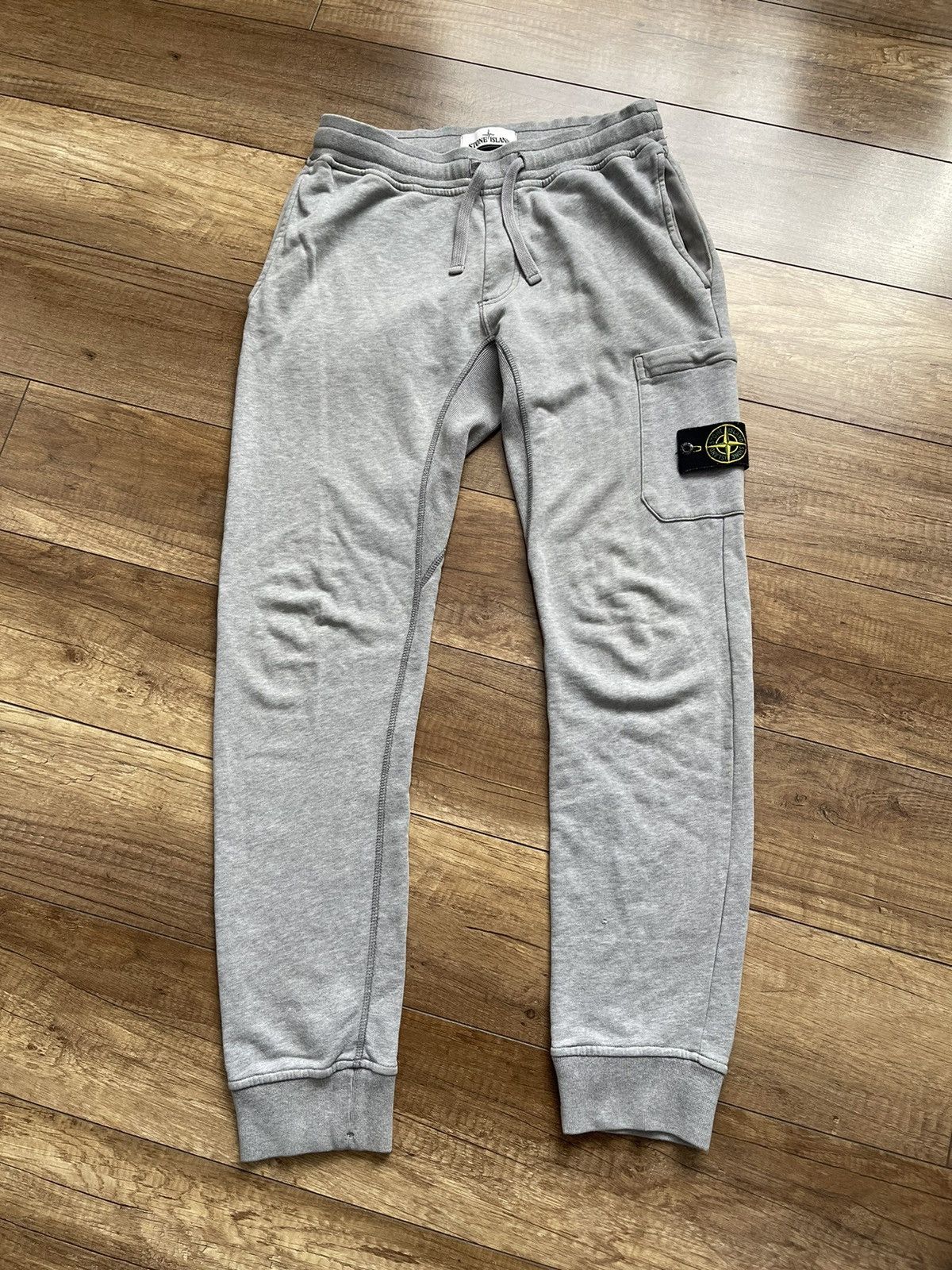 image of Stone Island Sweatpants Joggers Italy in Grey, Men's (Size 30)