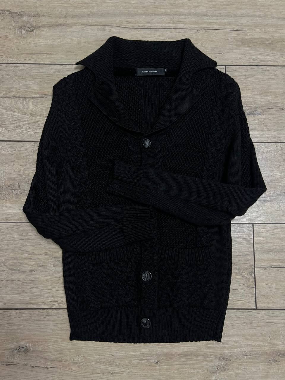 Japanese Brand × Takeshy Kurosawa Takeshy Kurosawa Cardigan Knit V-neck Wool Black size M Slim Size US M / EU 48-50 / 2 - 9 Thumbnail