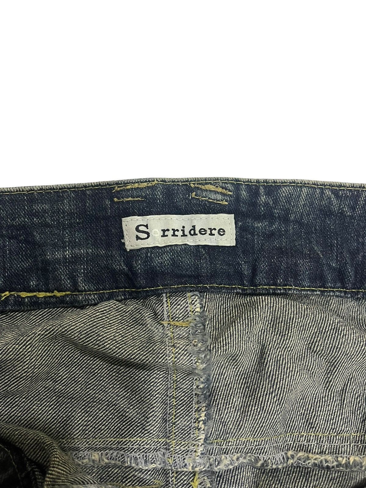 If Six Was Nine SICK💥 VINTAGE SORRIDERE DOUBLE WAIST MUD WASH DENIM Size US 35 - 6 Thumbnail