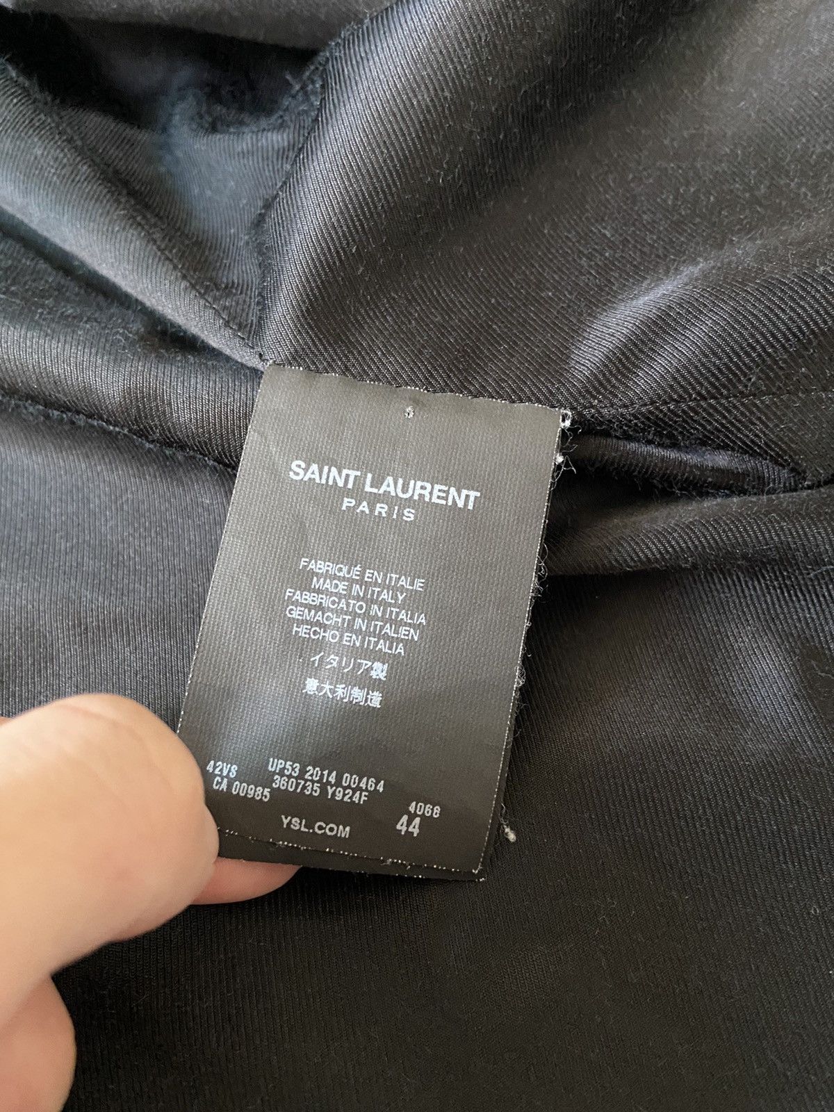 Saint Laurent Paris 44 Saint Laurent blue flannel western york wool coat jacket Size US S / EU 44-46 / 1 - 10 Thumbnail