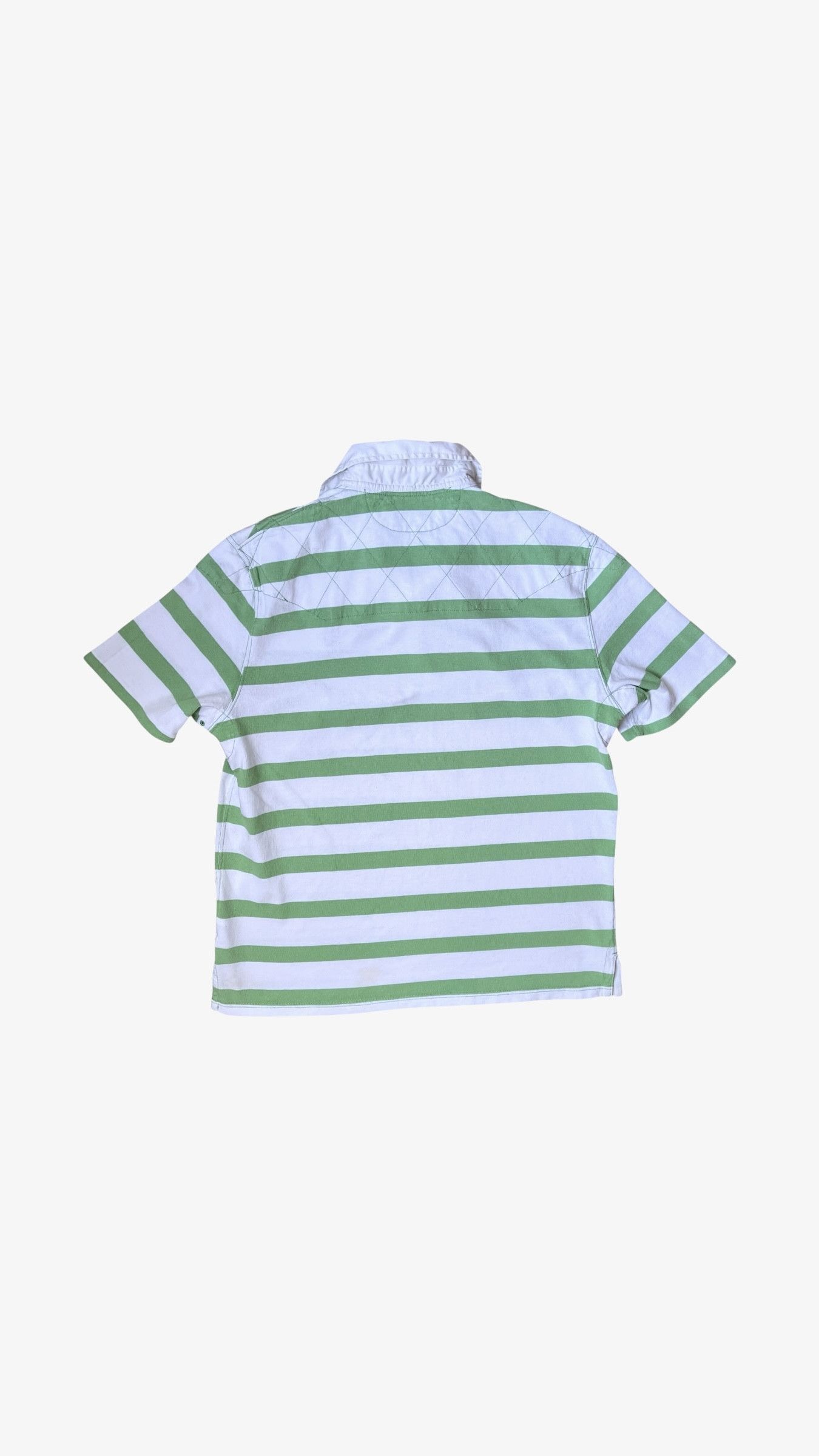 Ralph Lauren Vintage 90s Polo Ralph Lauren Green Striped Rugby Shirt Size US L / EU 52-54 / 3 - 4 Thumbnail
