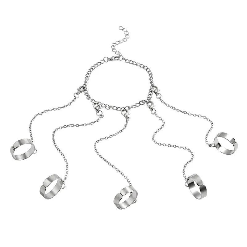 Handmade Bracelet Chain Rings Size ONE SIZE - 4 Thumbnail