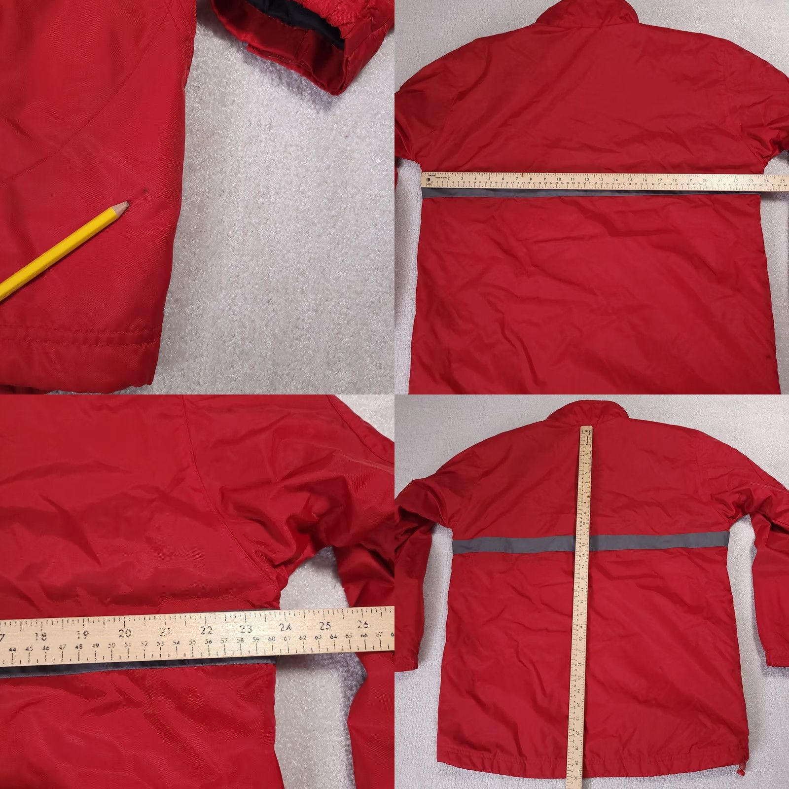 Nike VINTAGE Nike Jacket Mens M Red Windbreaker Reflective Swoosh Zip Full Zip 90s Outdoor Sports Size US M / EU 48-50 / 2 - 8 Thumbnail