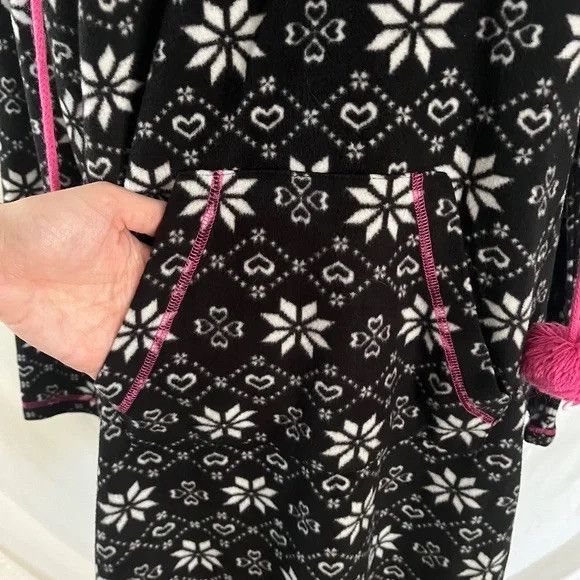 Other Snowflake Print Extra Long Pullover Hoodie in Medium Size M / US 6-8 / IT 42-44 - 5 Thumbnail