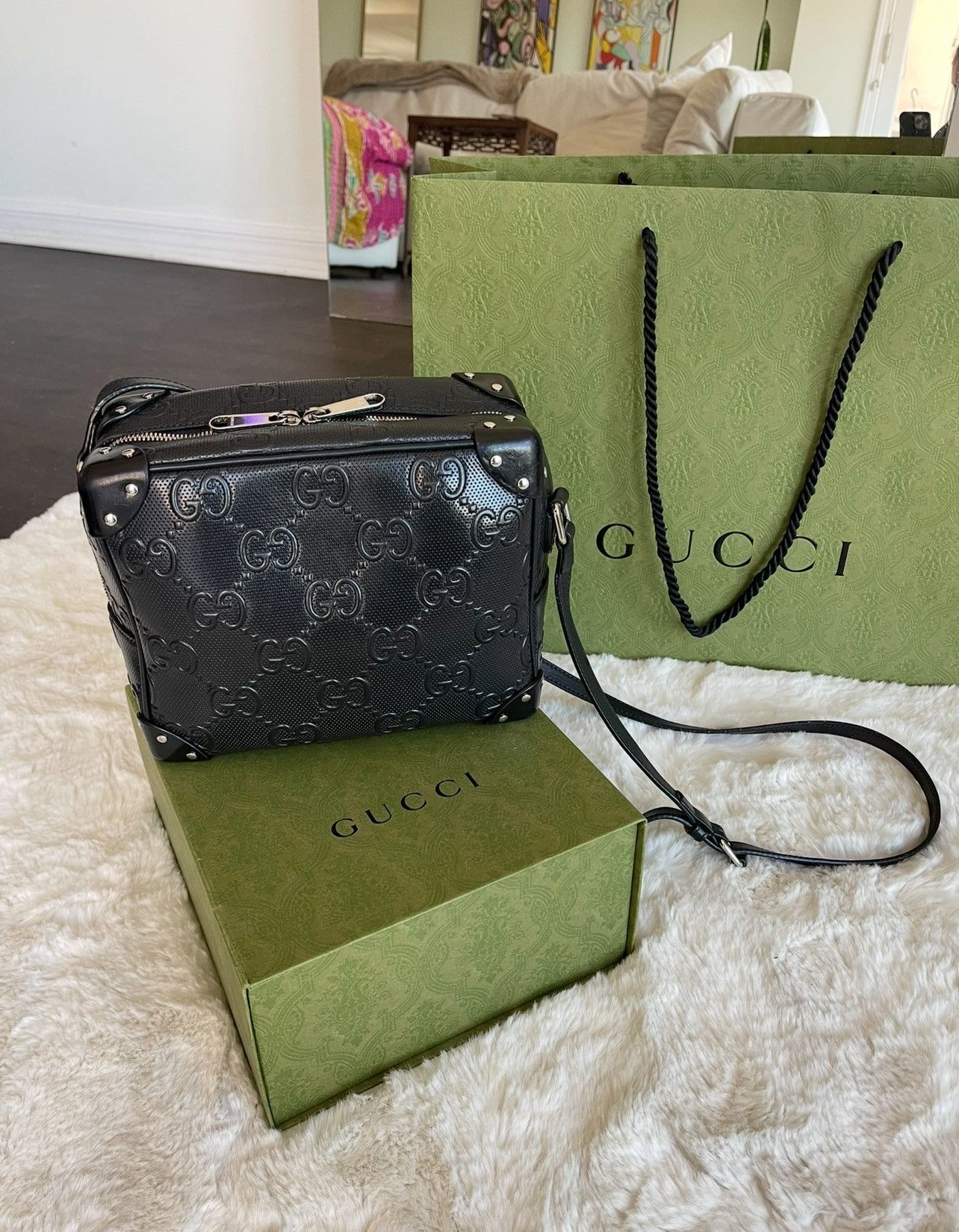 Gucci Gucci embossed crossbody bag Size ONE SIZE - 5 Thumbnail