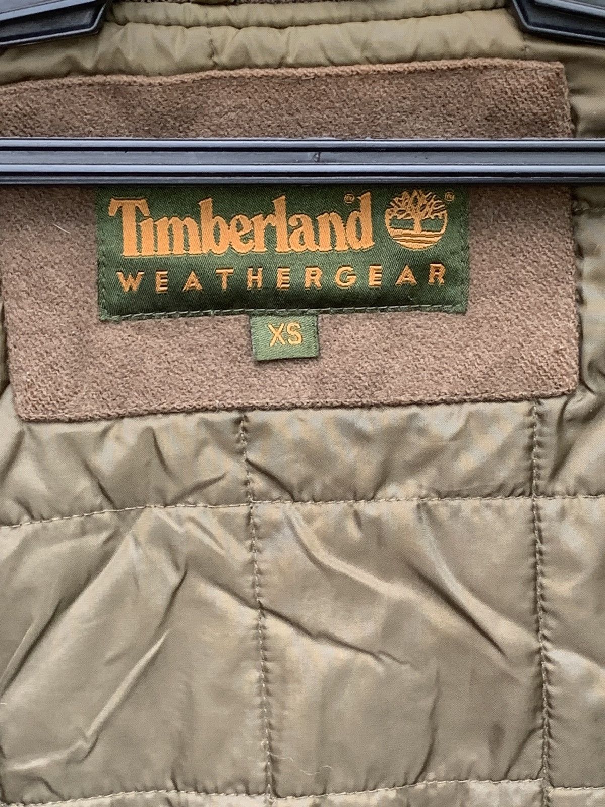 Leather Rare.. Timberland Weathergear Leather Sleeve Varsity Jacket Size US L / EU 52-54 / 3 - 21 Thumbnail