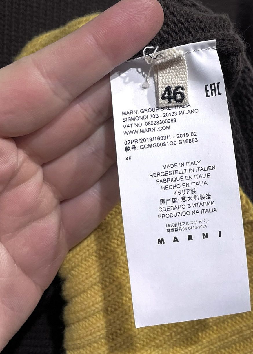 Marni Marni X Bruno Bozzetto Brown Wool Colourblock Sweater Size US XS / EU 42 / 0 - 5 Thumbnail