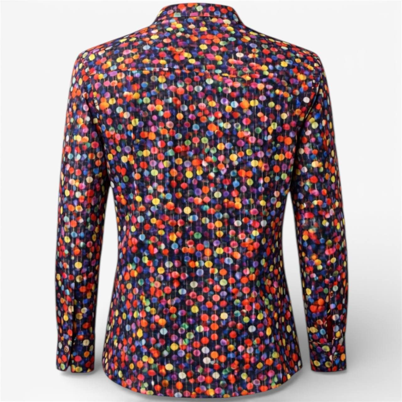 Other CLAUDIO LUGLI COUTURE ITALY ABSTRACT MENS BUTTON SHIRT SZ XL Size US XL / EU 56 / 4 - 2 Thumbnail