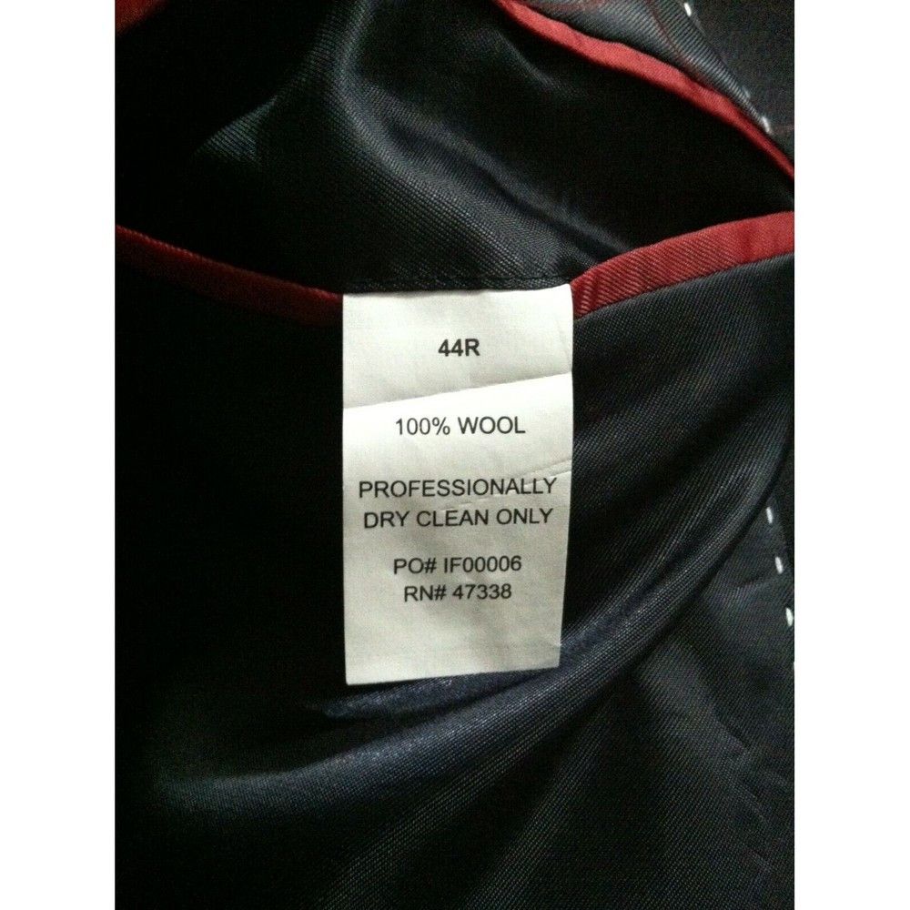 Tommy Hilfiger TOMMY HILFIGER MENS NEW NAVY 100% WOOL SPORT COAT BLAZER 44R Size 44R - 5 Thumbnail