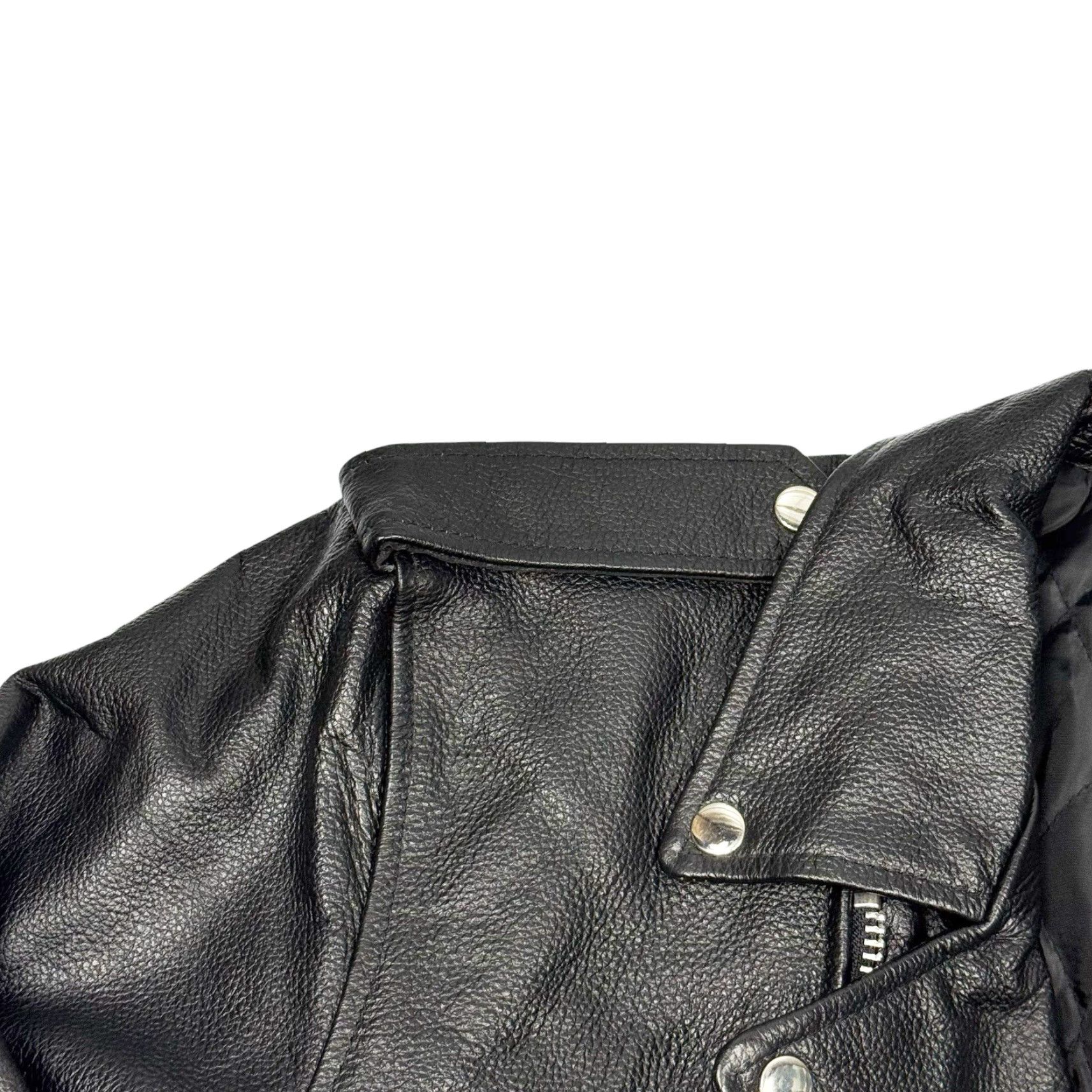 Vintage Milwaukee Leather Black Classic Police Motorcycle Leather Jacket Mens L Size US L / EU 52-54 / 3 - 5 Thumbnail