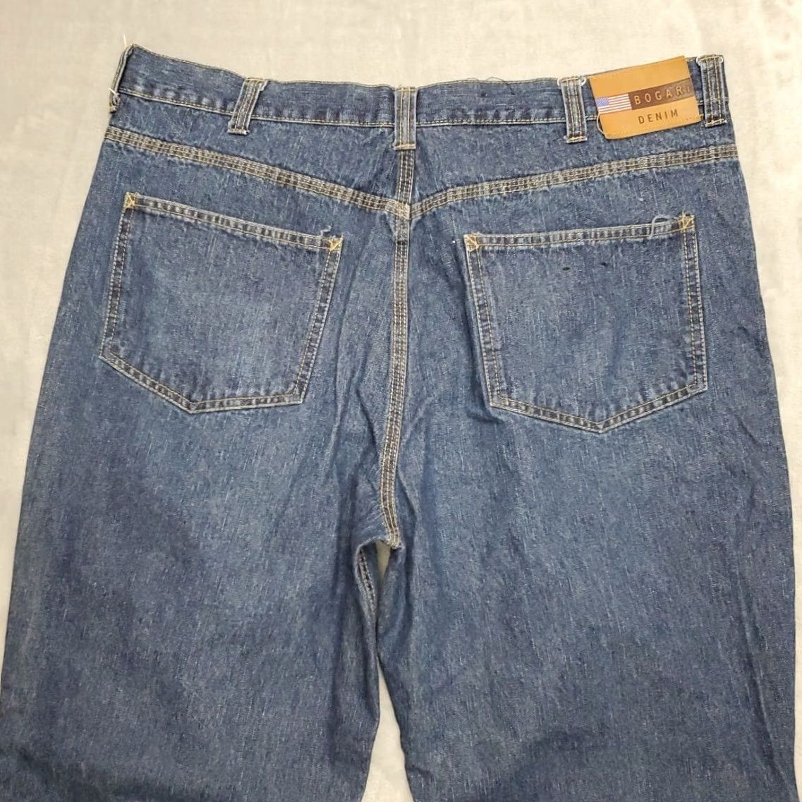 Vintage Bogari Jeans Mens 40x32 Blue Denim Straight Leg Cotton Everyday Comfort Pants Size US 40 / EU 56 - 6 Thumbnail