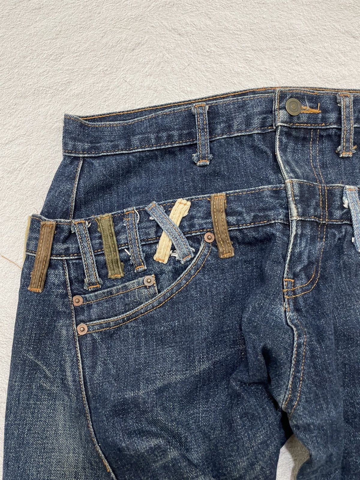 Hysteric Glamour × Japanese Brand × Le Grande Bleu (L.G.B.) 2000s Green japan denim Size US 31 - 4 Thumbnail