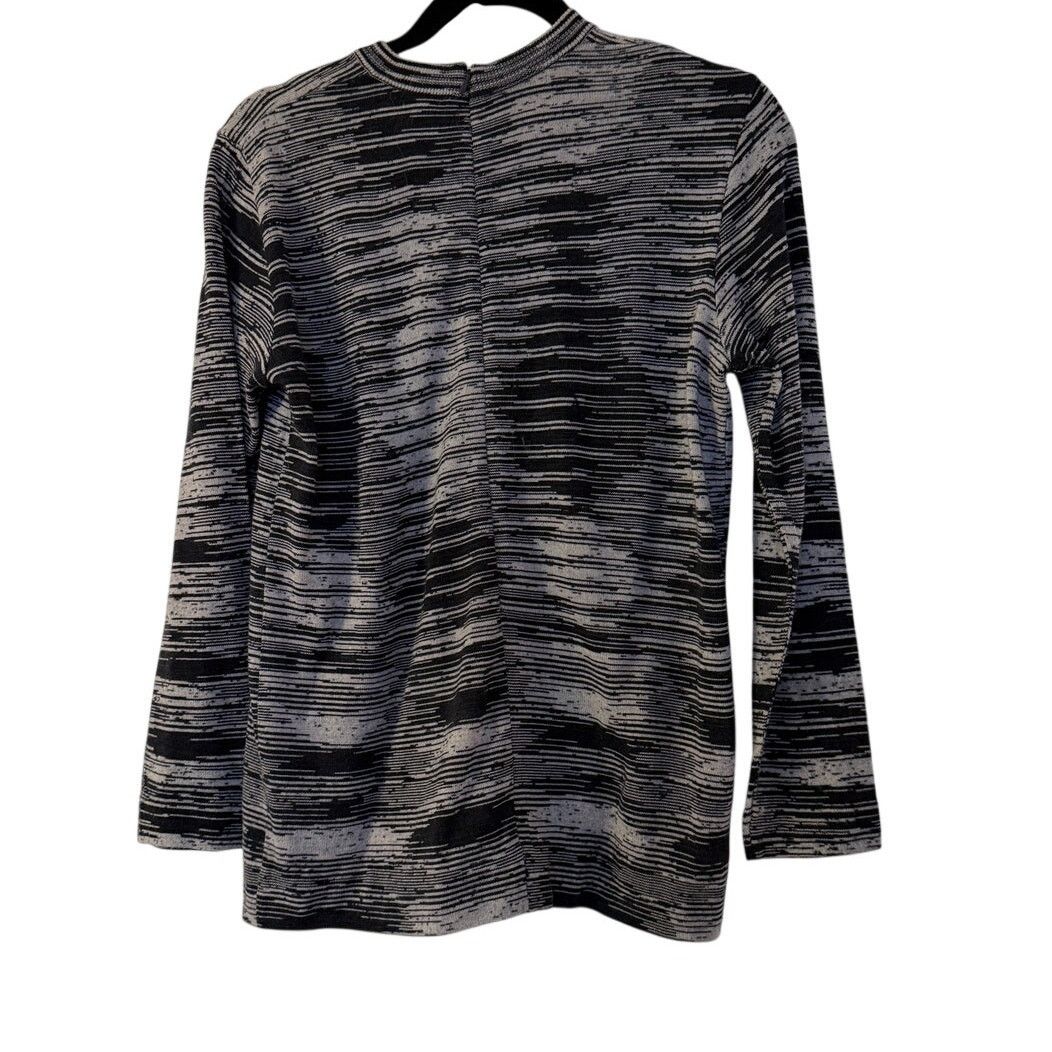 Missoni Missoni Women's Zipped Knitted Charcoal Grey Sweater Size S / US 4 / IT 40 - 2 Thumbnail