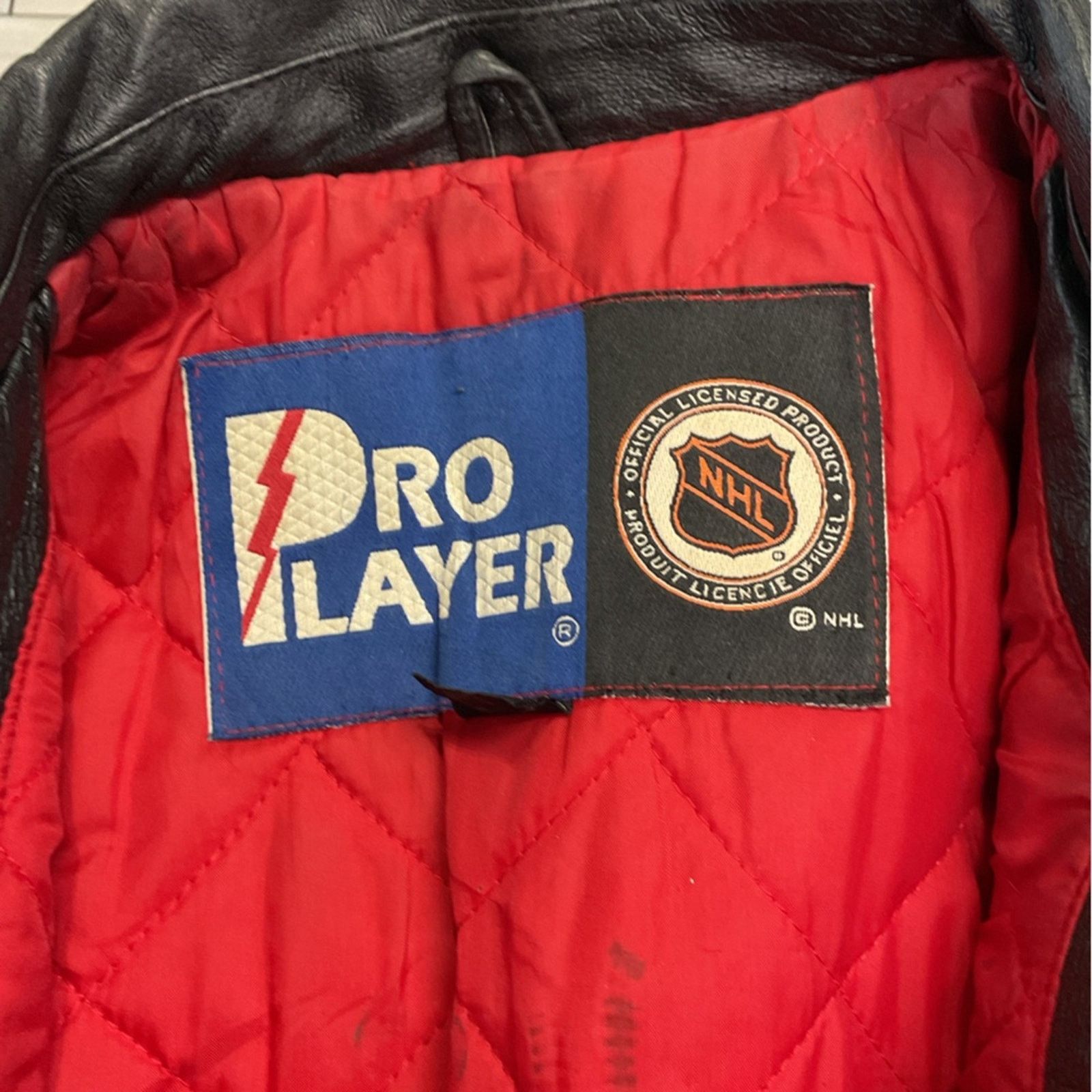 Pro Player Vintage 90’s Pro Player Red Wings Leather Jacket Size US L / EU 52-54 / 3 - 3 Thumbnail