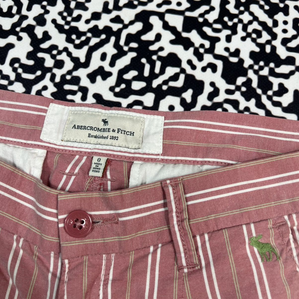 Abercrombie & Fitch Vintage Y2K Abercrombie Fitch Sexy Style Striped Mini Shorts Size 25" / US 0 / IT 36 - 10 Thumbnail