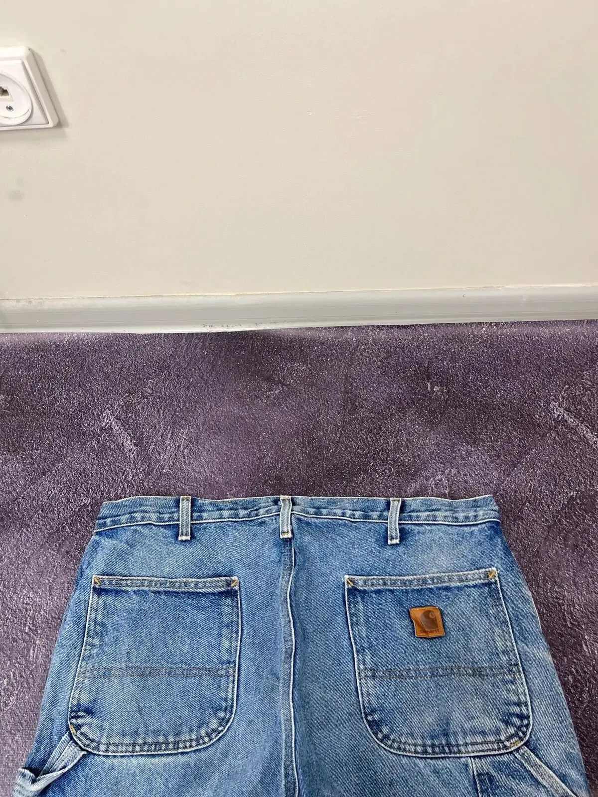 Carhartt × Vintage Vintage 90s Carhartt Faded Blue Denim Hype Baggy Jeans Size US 36 / EU 52 - 5 Thumbnail
