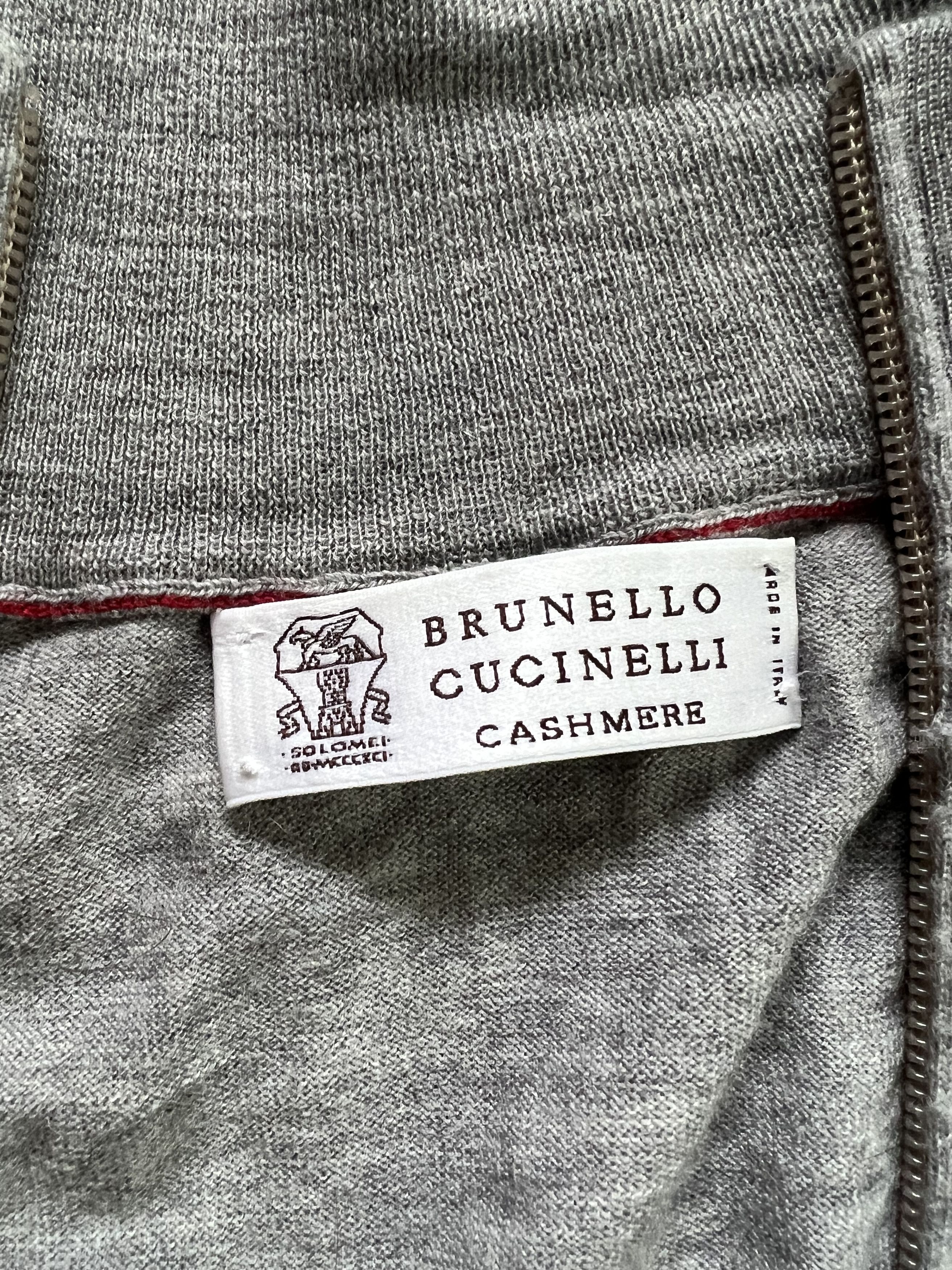Brunello Cucinelli BRUNELLO CUCINELLI ZIP-UP KNIT CARDIGAN Size US L / EU 52-54 / 3 - 3 Thumbnail