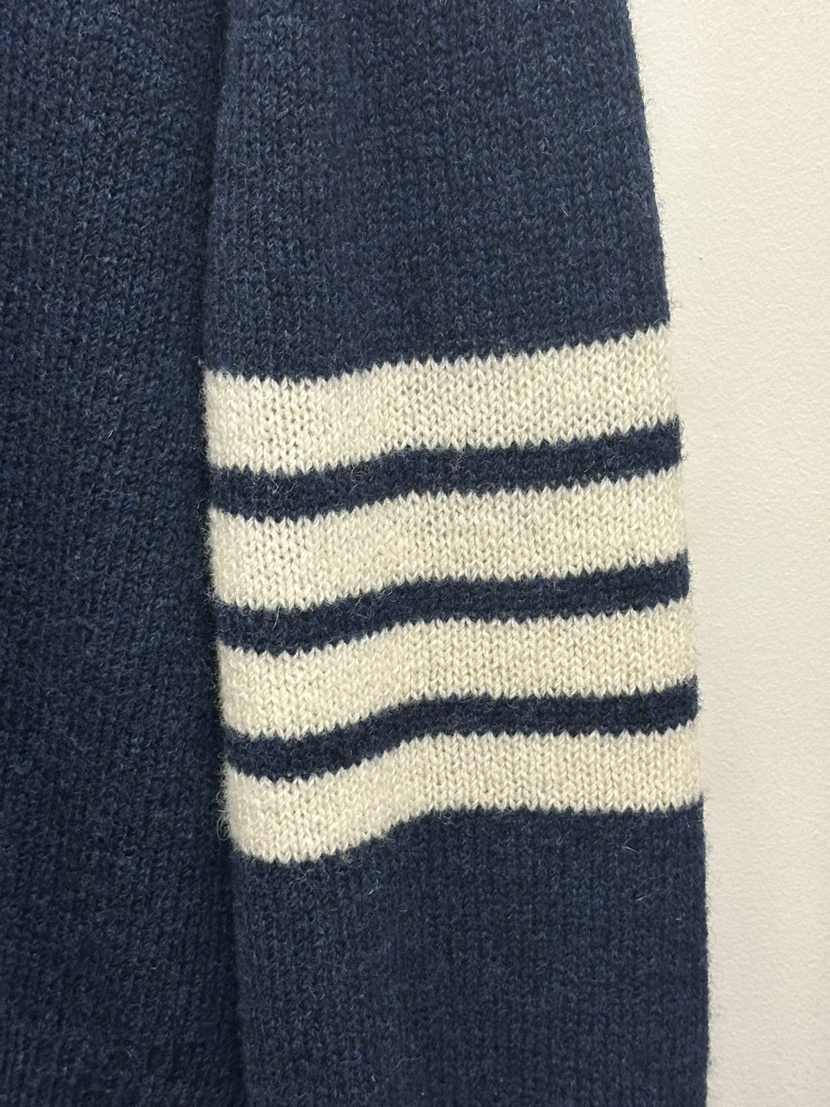 Thom Browne Thom Browne navy wool sweater sz 4 Size US XL / EU 56 / 4 - 4 Thumbnail