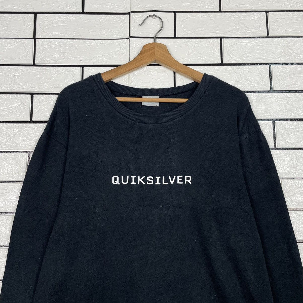 Quiksilver Quiksilver Big Logo Black Crewneck Sweatshirt Size US M / EU 48-50 / 2 - 2 Thumbnail