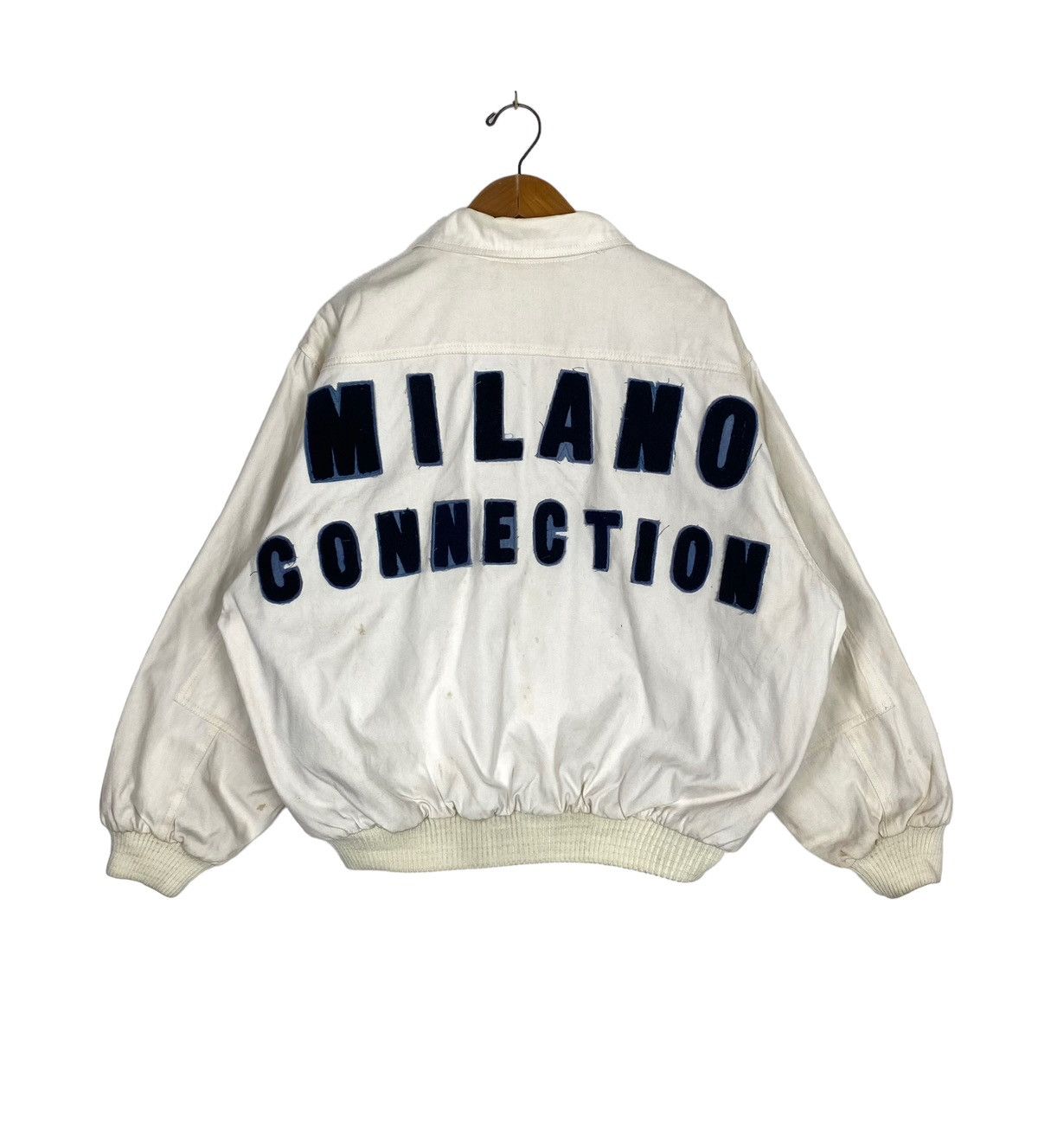 Rare‼️ Vintage Milano Connection Spellout Bomber Jacket