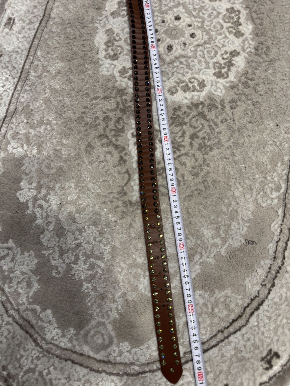 Japanese Brand 00’s NUMBER NINE STYLE FACE LEATHER RARE Y2K BELT VINTAGE Size ONE SIZE - 5 Thumbnail
