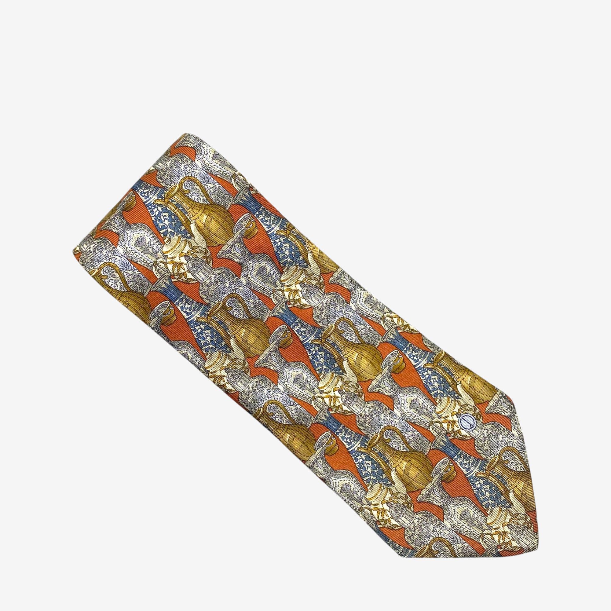 Alfred Dunhill Vintage Dunhill SILK Necktie Cravate Pure Silk Neck Tie Size ONE SIZE - 2 Thumbnail