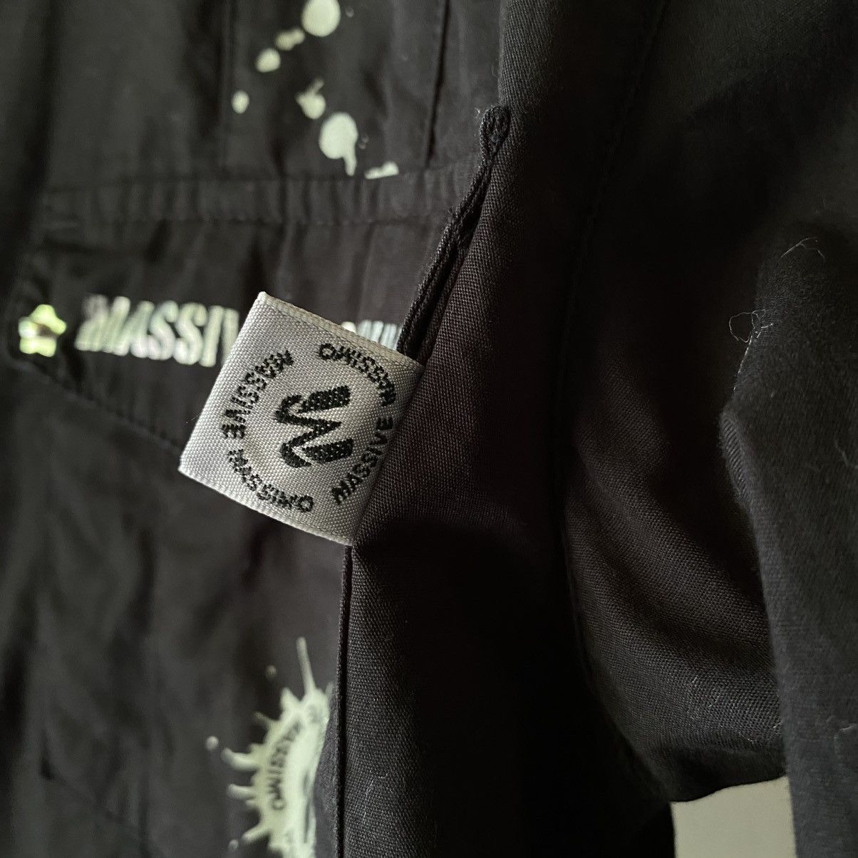 Japanese Brand × Massimo Osti MASSIVE MASSIMO Y2K PUNK Black Sheer Graphic Shirt Size US M / EU 48-50 / 2 - 9 Thumbnail