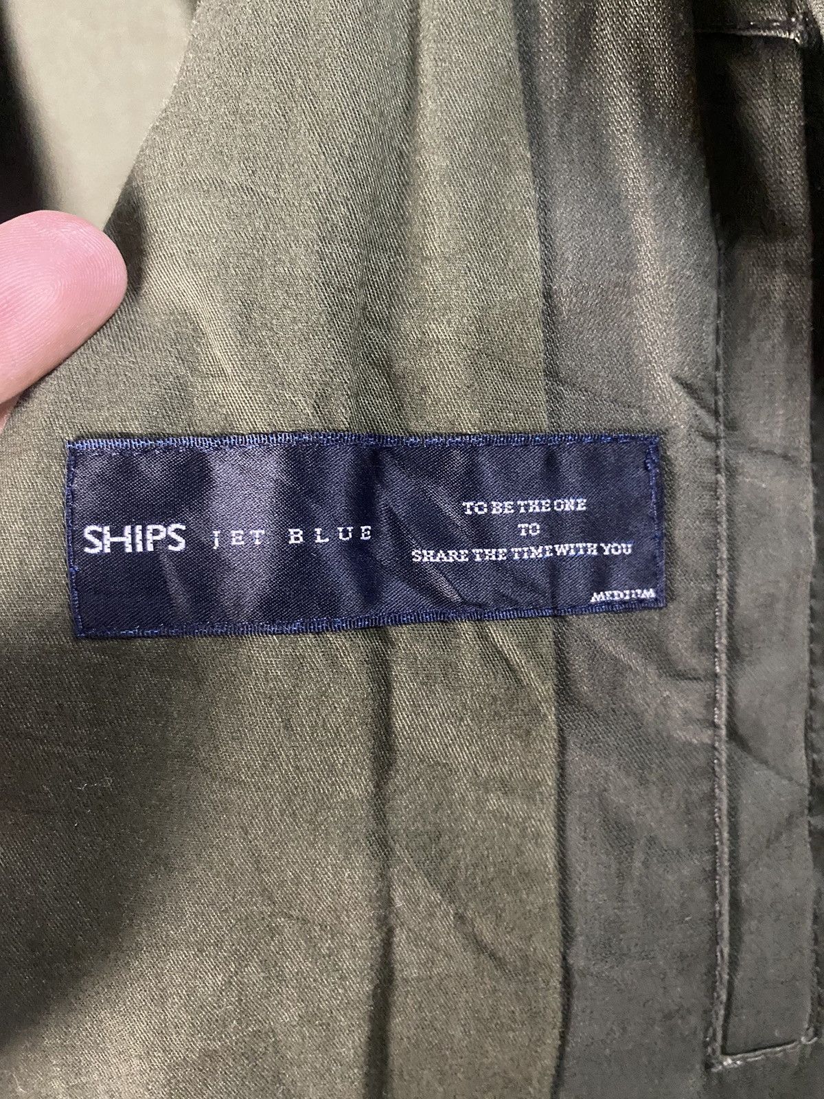 Japanese Brand Rare 🌟 Ships Jet Blue Military Deck Jacket Size US M / EU 48-50 / 2 - 8 Thumbnail