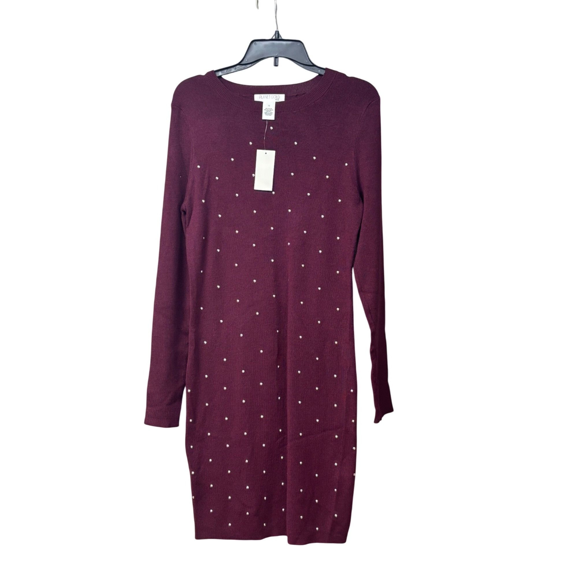 Other PLANET GOLD Womens (Junior's) Long Sleeve Sweater Dress, Wi Size ONE SIZE - 6 Thumbnail