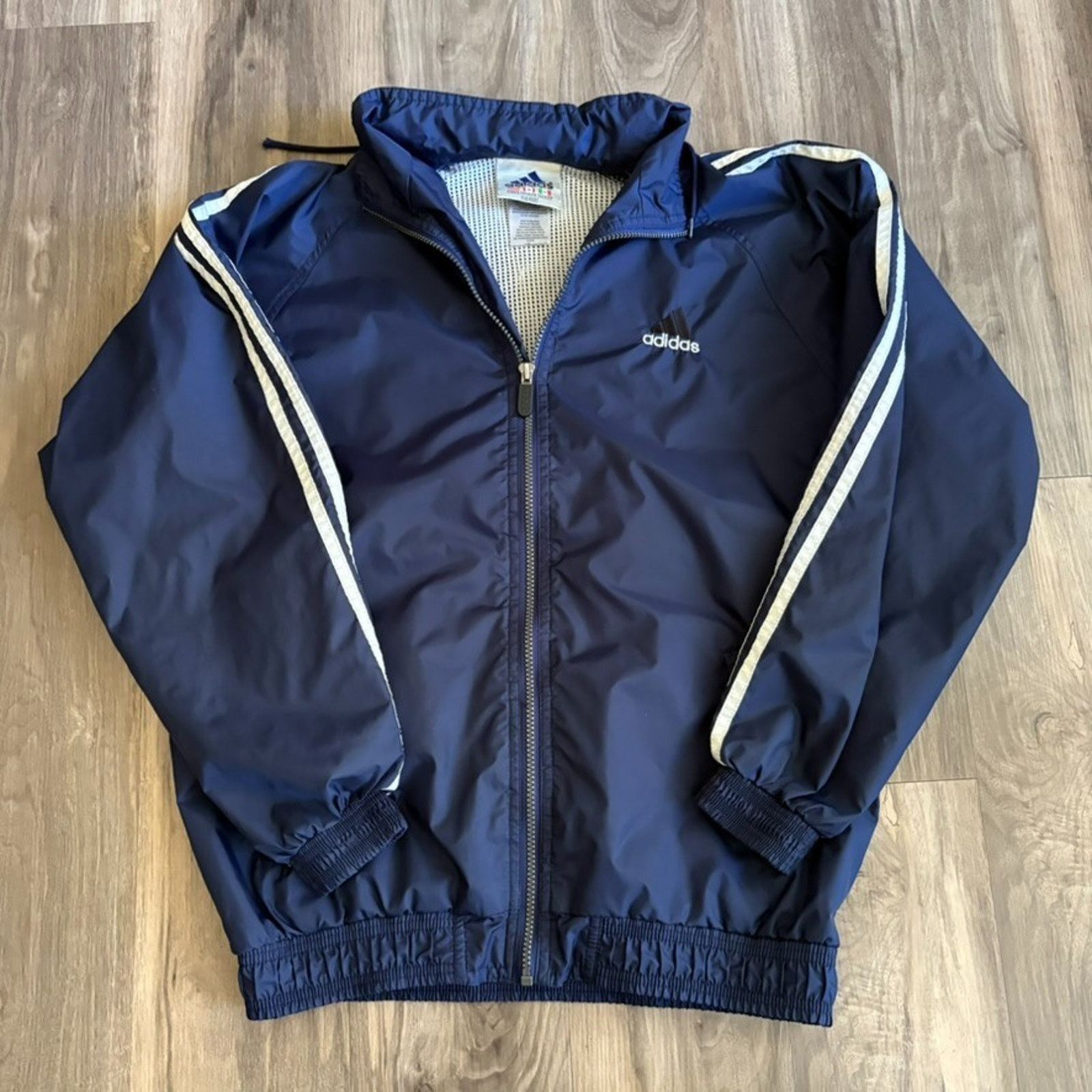 Adidas × Vintage Vintage Adidas Windbreaker Track Jacket Mens Size L Blue Size US L / EU 52-54 / 3 - 4 Thumbnail