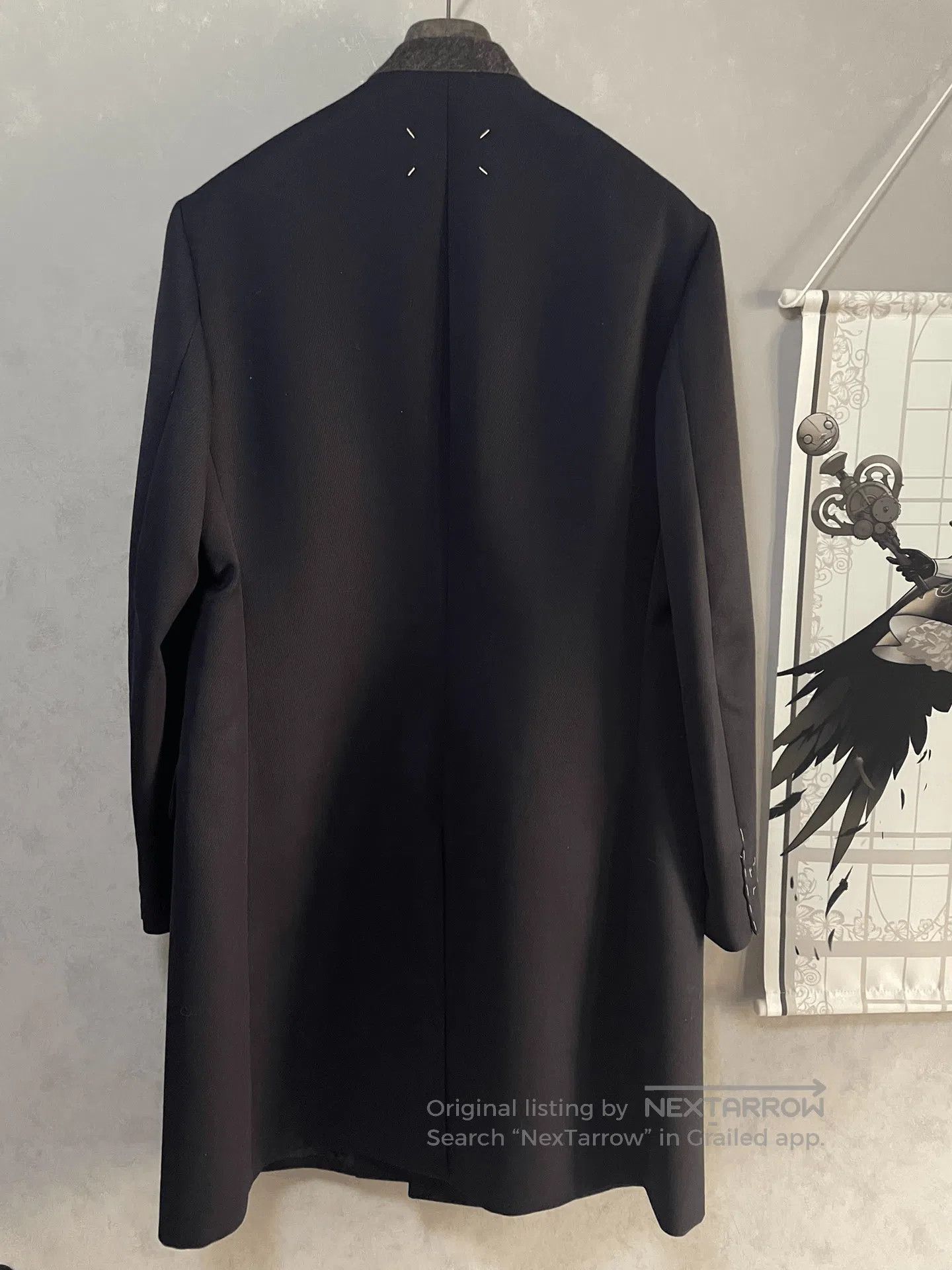 Maison Margiela Maison Margiela Navy Wool Coat Size 50. Size US M / EU 48-50 / 2 - 2 Thumbnail