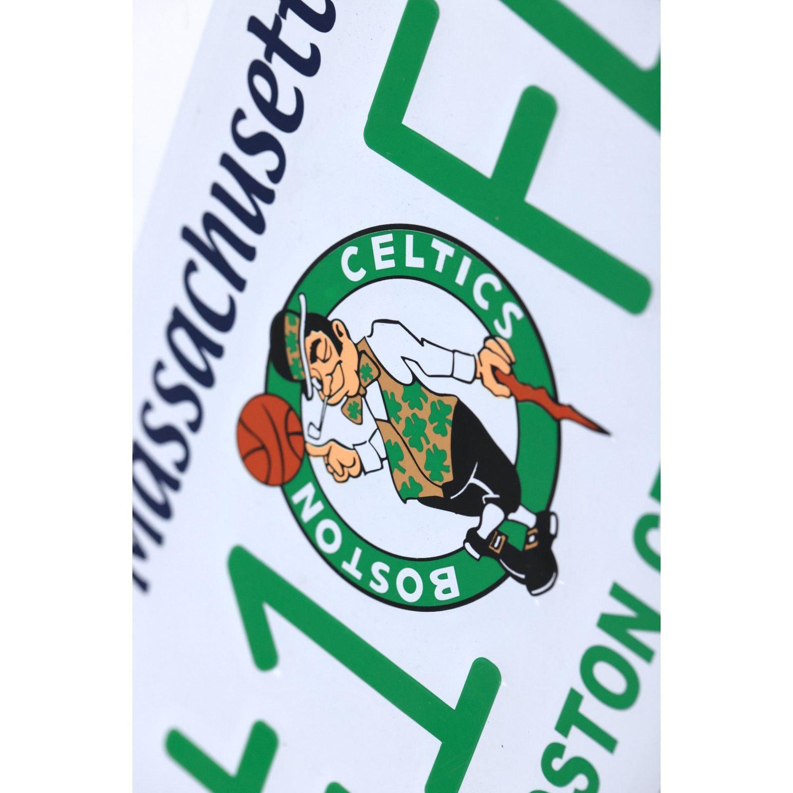 NBA Boston Celtics #1 Fan Massachusetts License Plate *NEW* Size ONE SIZE - 5 Thumbnail