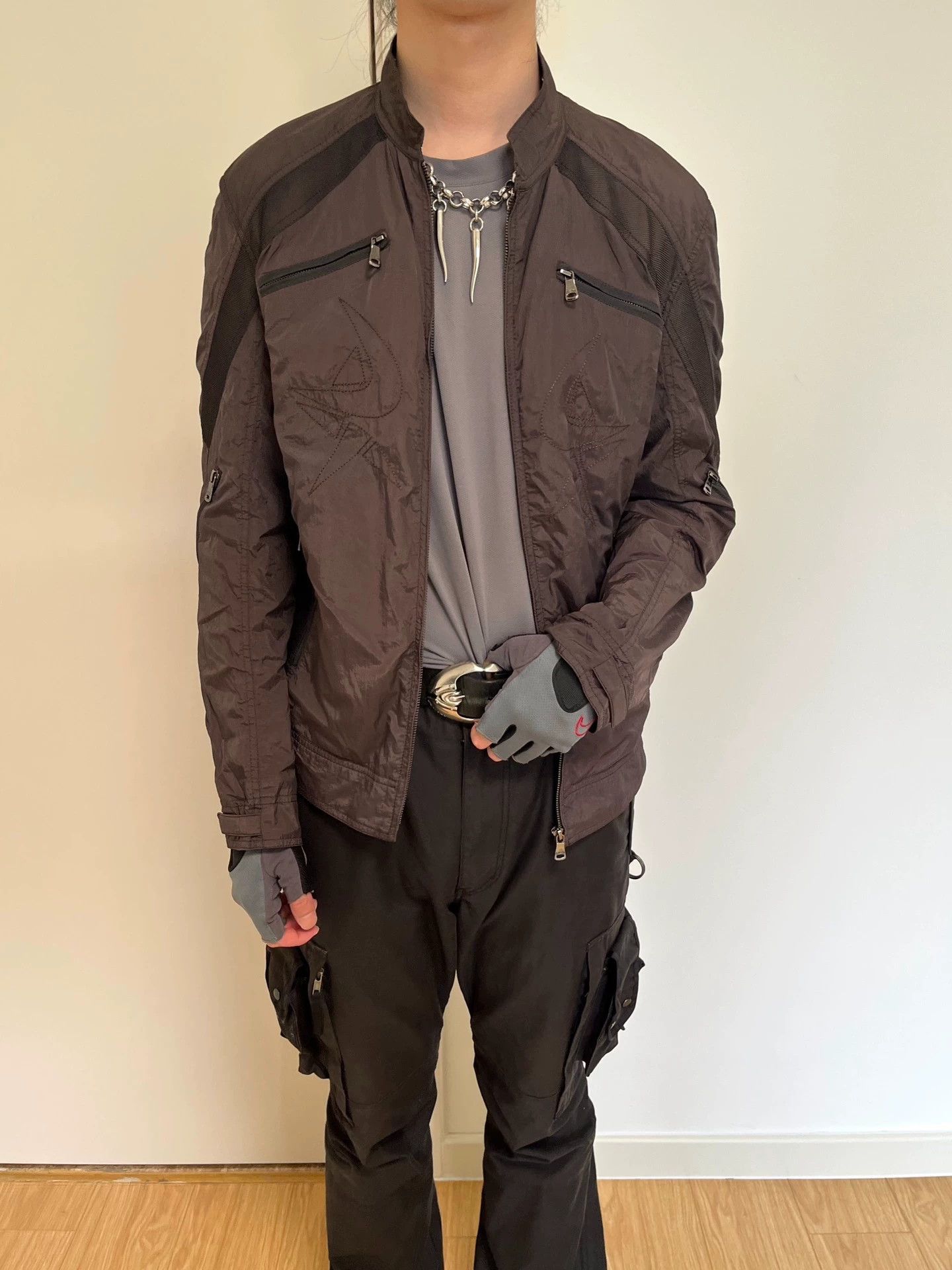 Other SHIKELANDUN Vintage Nylon Jacket 00s Size 52 Size US L / EU 52-54 / 3 - 1 Thumbnail