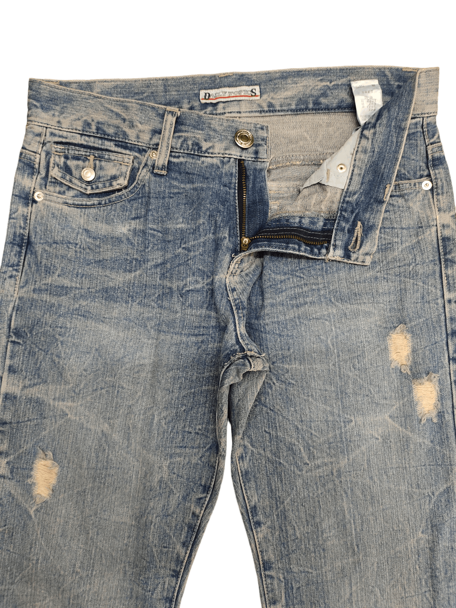 If Six Was Nine Flare Jeans Daily Topics Distress Faded Bootcut Ifsixwasnine Size US 32 / EU 48 - 10 Thumbnail
