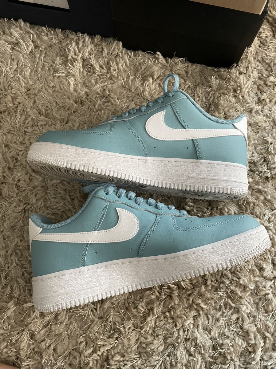 Nike Nike Air Force 1 Low Worn Blue White Size US 9.5 / EU 42-43 - 3 Thumbnail