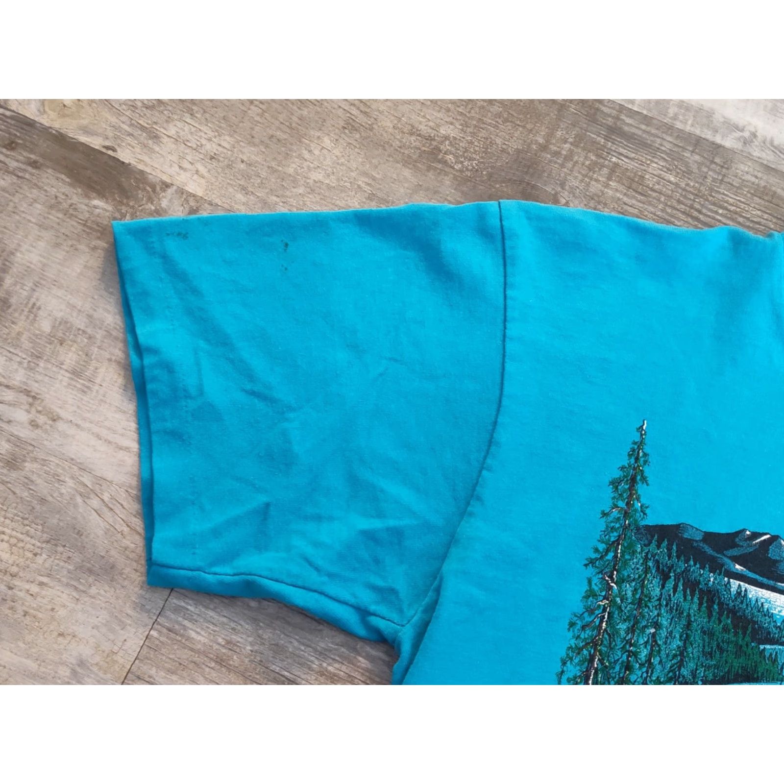 Vintage Vtg 80s Lake Tahoe Tee Shirt Sz L Mountain Emerald Bay Single Stitch Oneita Tag Shirt Tee Lake Tahoe Vintage True Oneita 80s Graphic Size US L / EU 52-54 / 3 - 4 Thumbnail