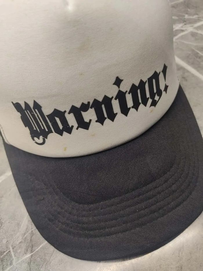 Japanese Brand Vintage Warning Trucker Hat Cap Size ONE SIZE - 3 Thumbnail