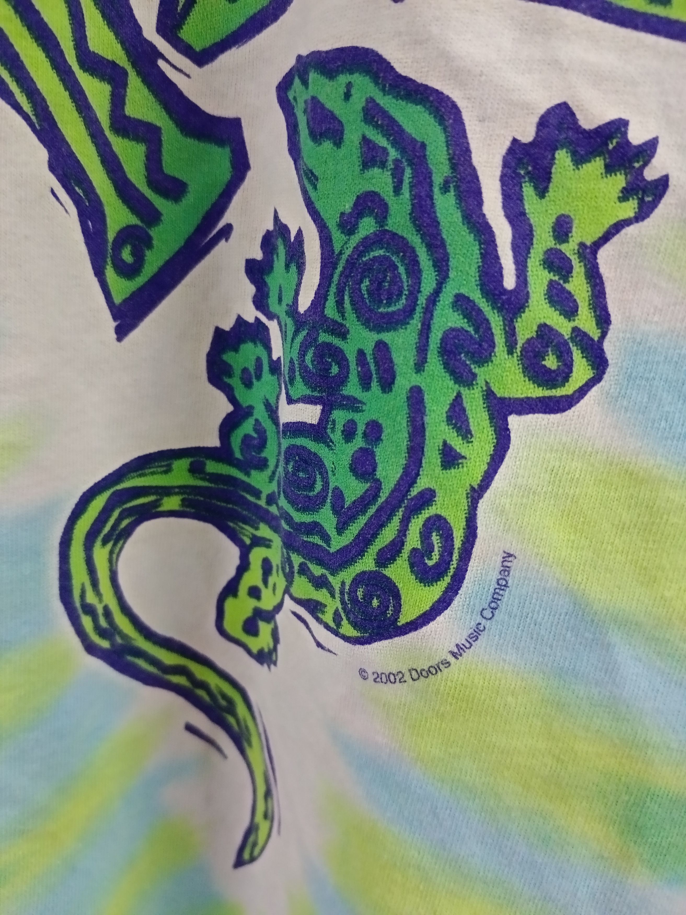 Band Tees × Liquid Blue × Vintage VINTAGE 0VERPRINT TIE DYE THE DOOR RARE🔥 Size US L / EU 52-54 / 3 - 7 Thumbnail