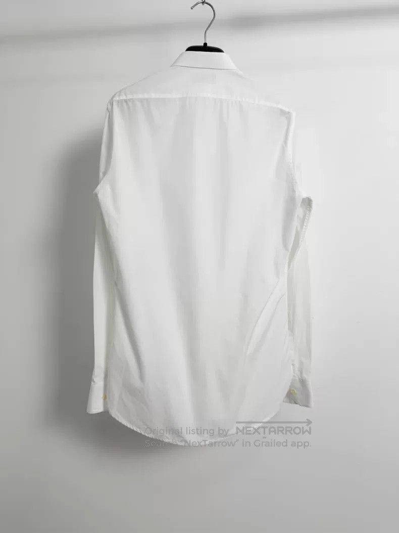 Saint Laurent Paris Saint Laurent Paris Size 37 White Broadcloth Basic Shirt i Size US M / EU 48-50 / 2 - 2 Thumbnail
