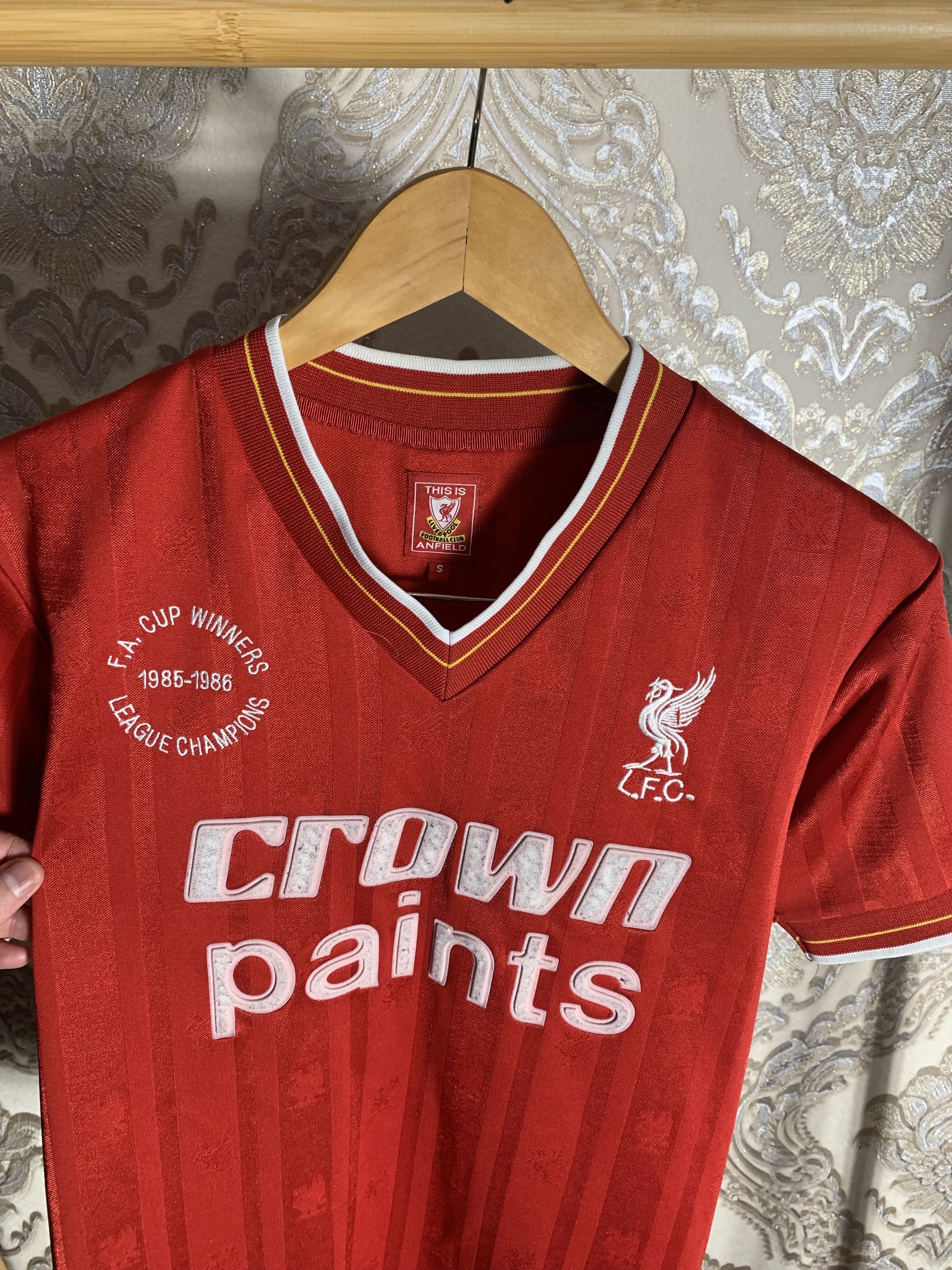Vintage VERY RARE FC LIVERPOOL ENGLAND RETRO SOCCER JERSEY BLOKE 90s Size US S / EU 44-46 / 1 - 2 Thumbnail