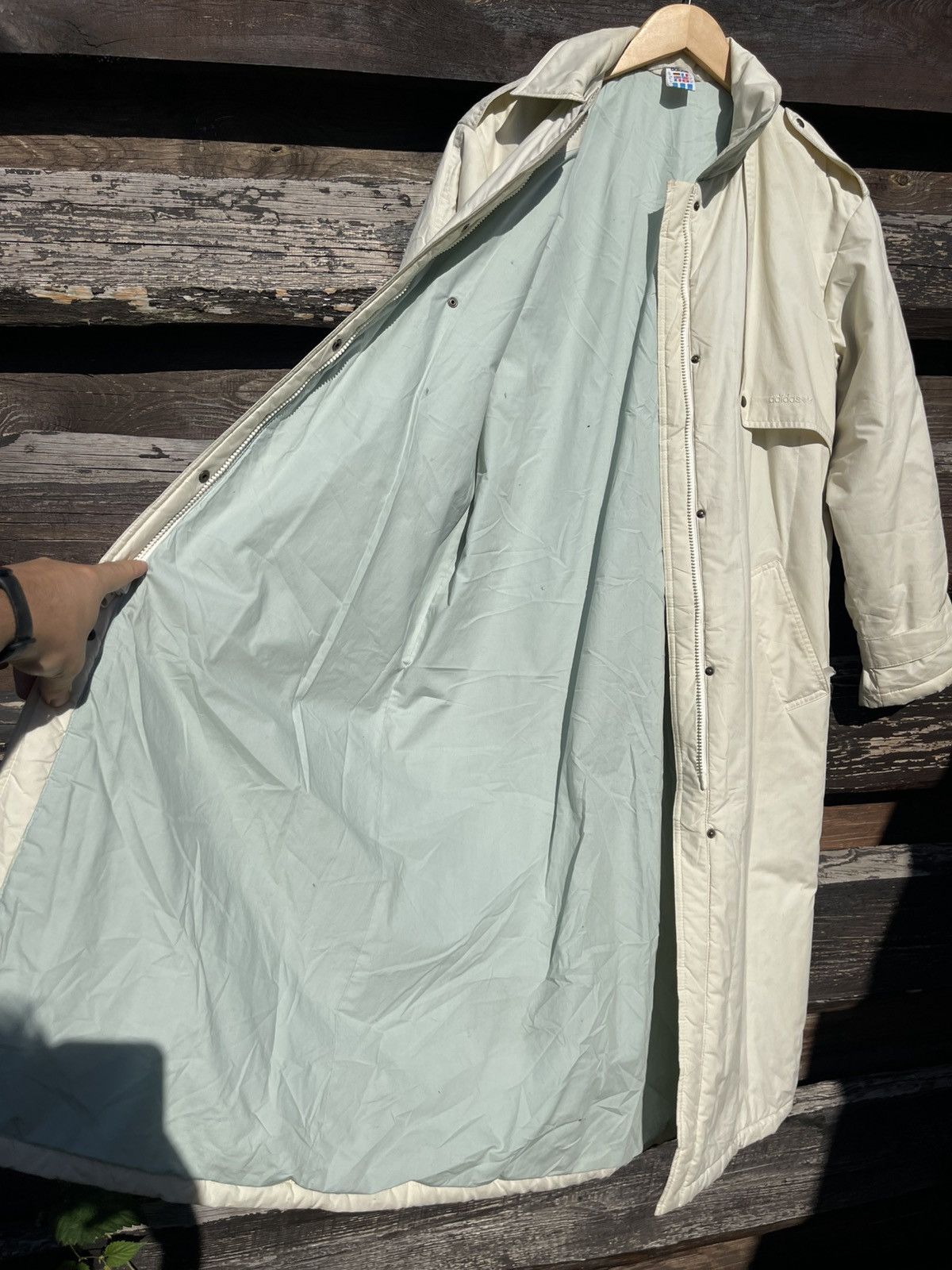 Adidas 1970’s Adidas Made in West Germany Vintage trench Coat beige Size L / US 10 / IT 46 - 23 Thumbnail